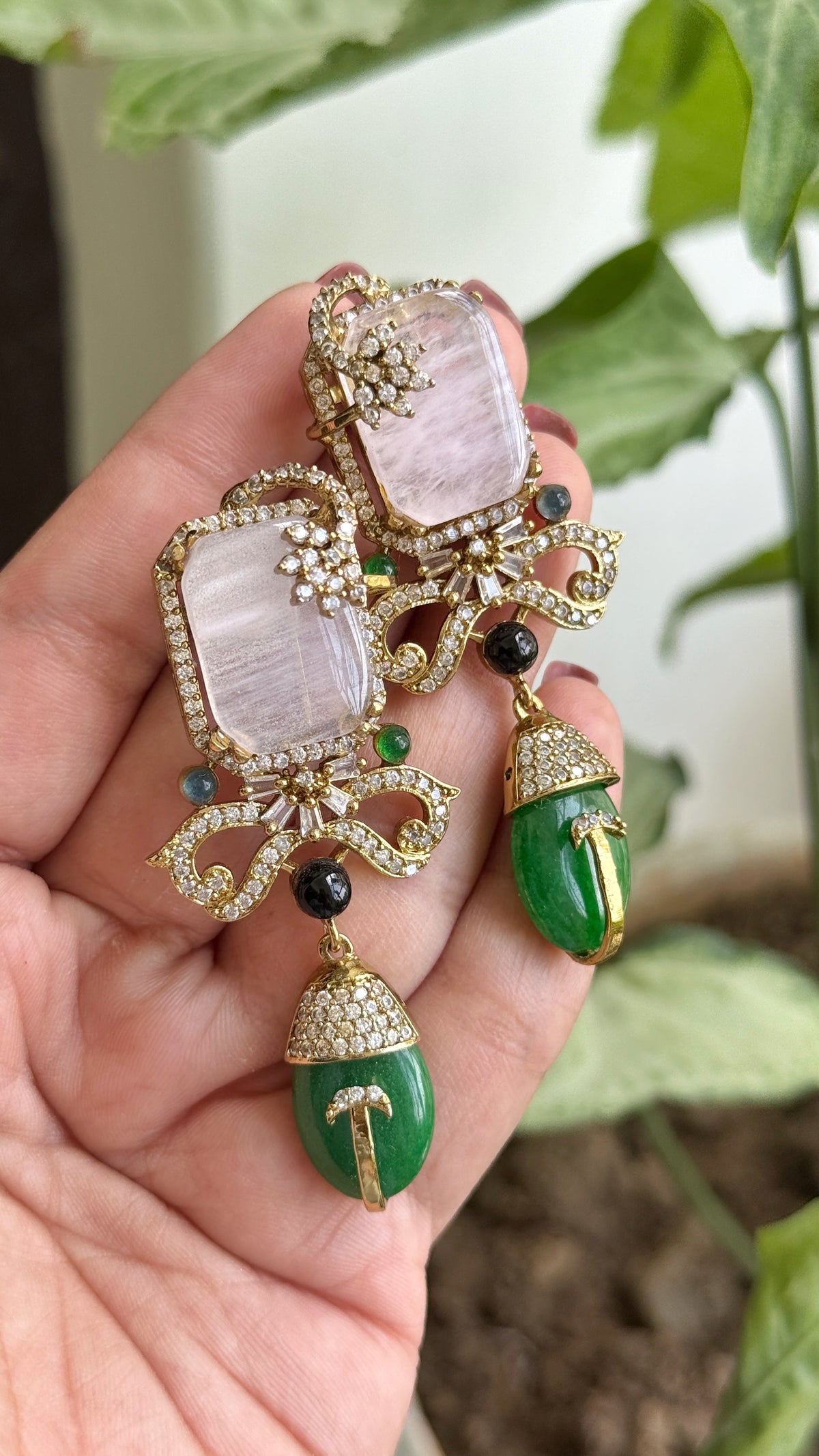 DRUZY STONE EARRINGS