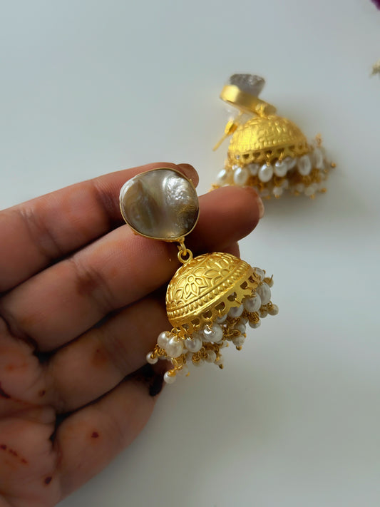 RIDDHIMA PEARL JHUMKA
