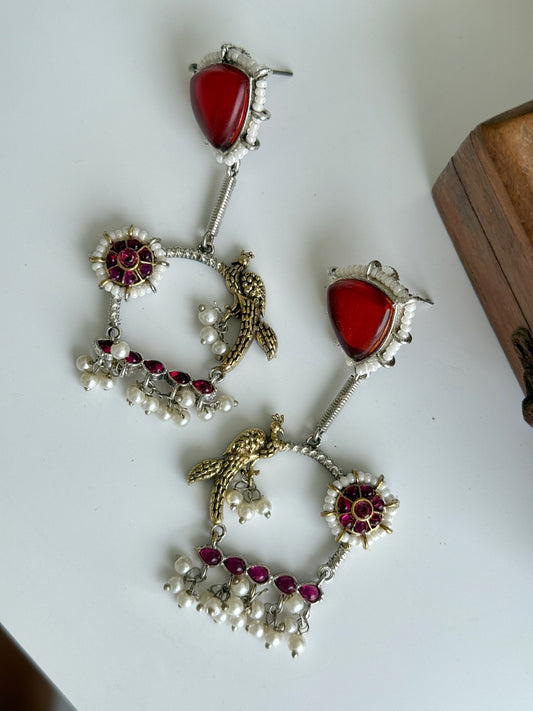 PARIZAAD DUAL TONE EARRINGS
