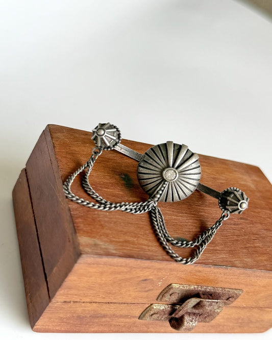 CHAIN DOUBLE FINGER RING