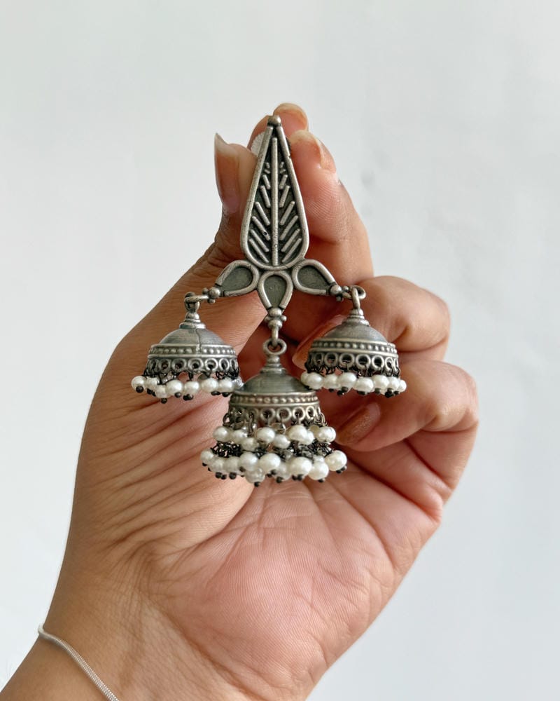 MEDHA 3 JHUMKA EARRINGS