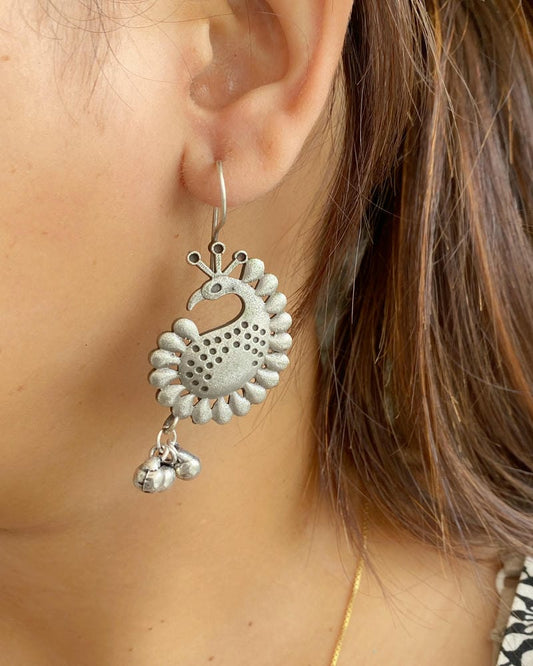 SILVERLOOKALIKE EARRINGS
