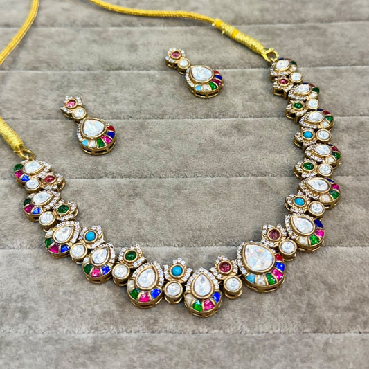 MOISSANITE KEMP NECKLACE SET