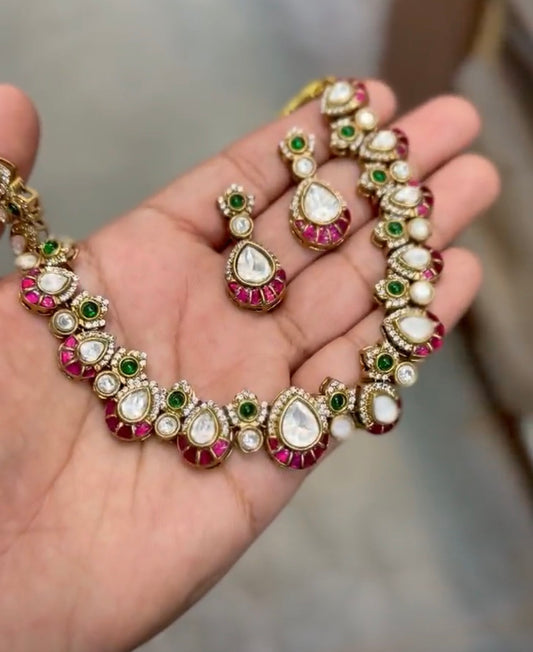 MOISSANITE KEMP NECKLACE SET