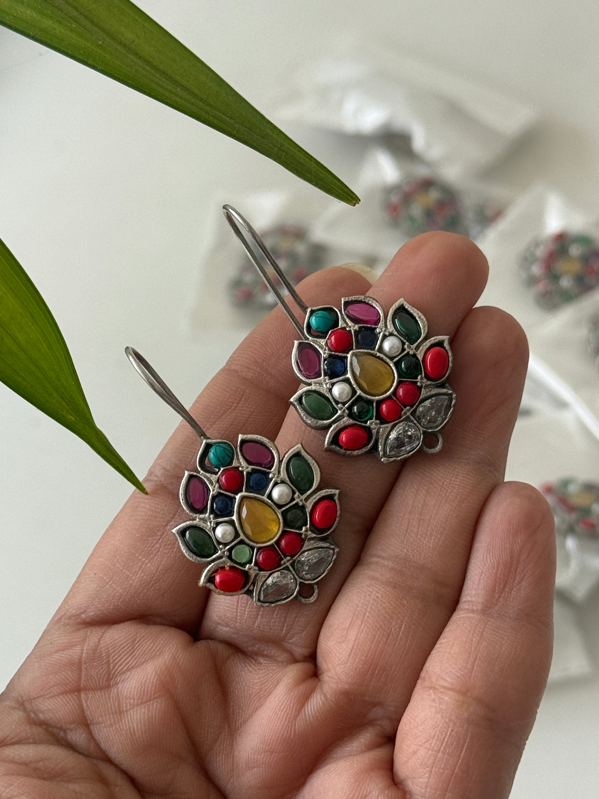 LOTUS HOOK EARRINGS