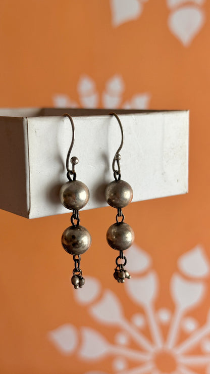 SILVERLOOKALIKE HOOK EARRINGS