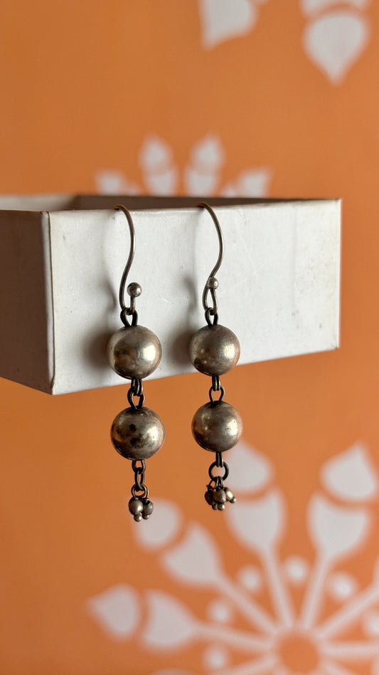 SILVERLOOKALIKE HOOK EARRINGS