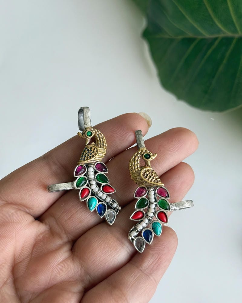 MAYUR CUFF DUAL TONE EARRINGS