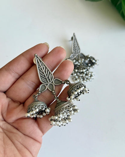 MEDHA 3 JHUMKA EARRINGS
