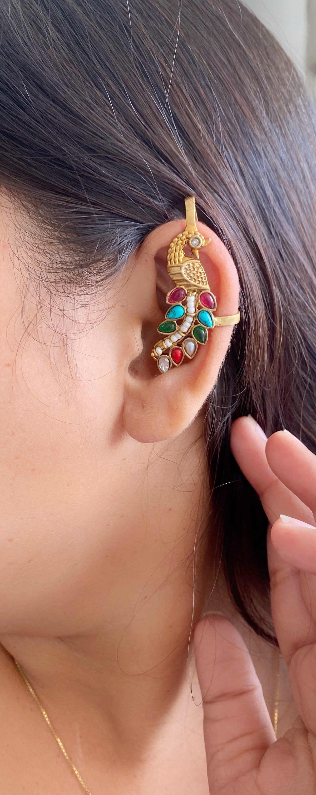 MAYUR CUFF EARRINGS