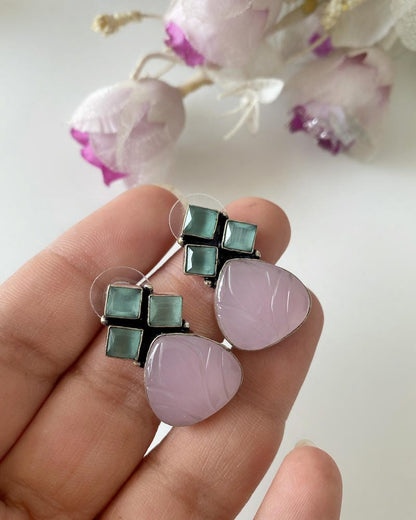 GERMAN SILVER STUD EARRINGS