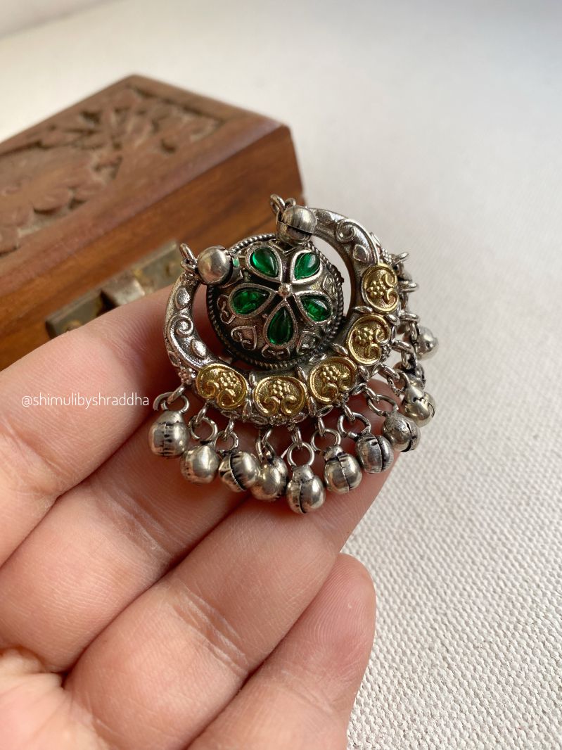 BINITA ADJUSTABLE DUAL TONE GHUNGHAROO RINGS