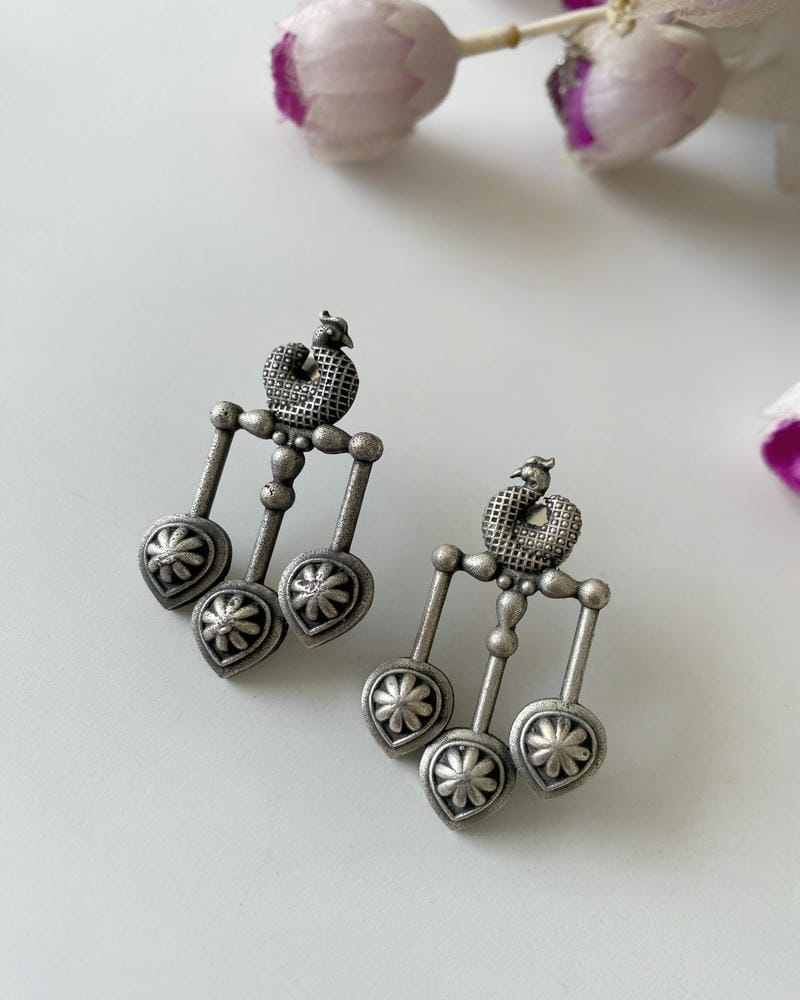 SILVERLOOKALIKE EARRINGS