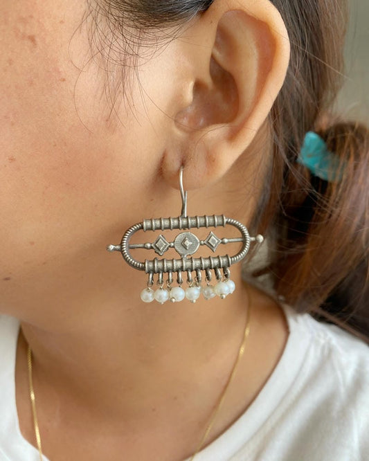 SILVERLOOKALIKE EARRINGS