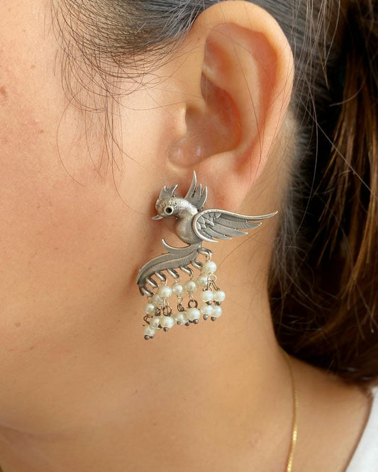 SILVERLOOKALIKE EARRINGS