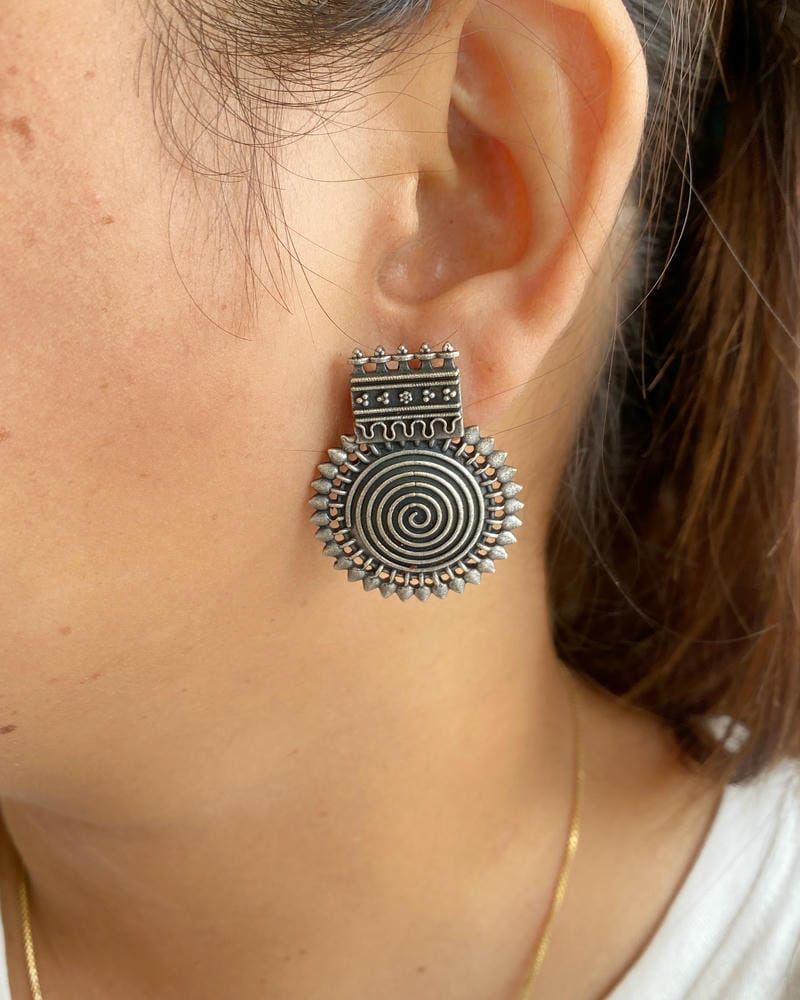 SILVERLOOKALIKE EARRINGS