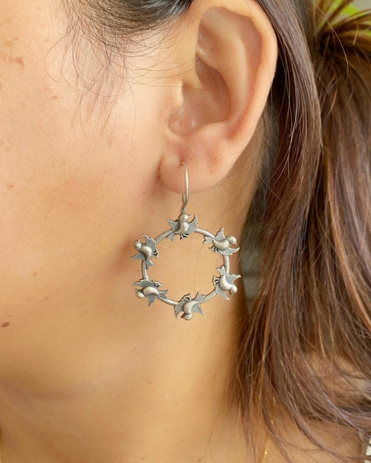 SILVERLOOKALIKE EARRINGS
