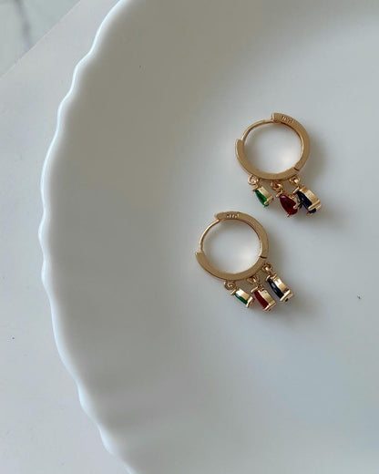 TEAR DROP MINI HOOPS