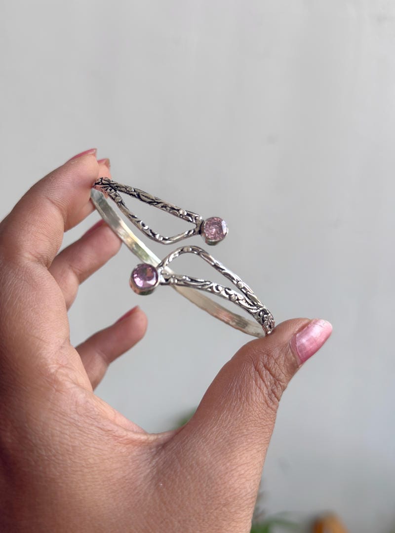 GERMAN SILVER STONE BRACELET