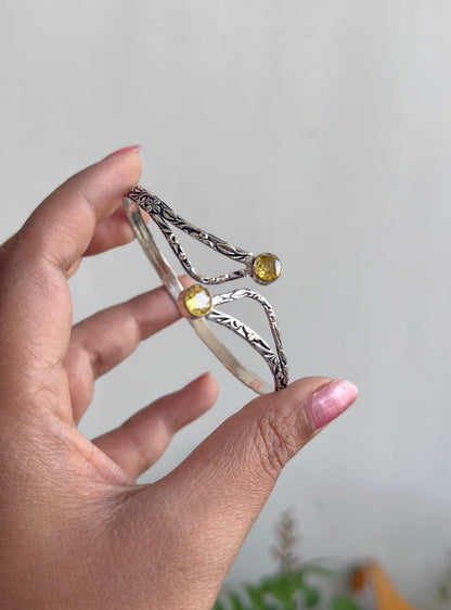 GERMAN SILVER STONE BRACELET