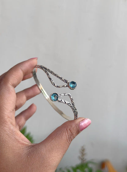 GERMAN SILVER STONE BRACELET